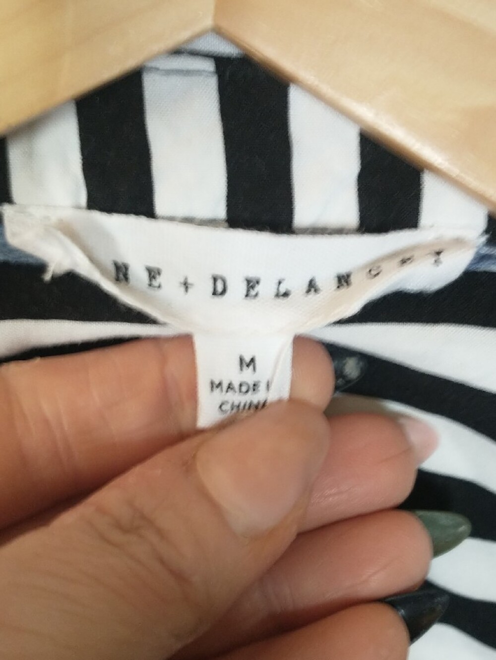 Anthropologie Jane+ Delancey Striped Blouse Size Medium - Picture 2 of 4